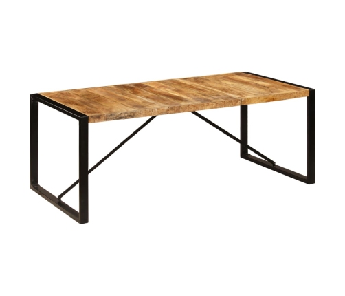 Mesa de comedor de madera maciza de mango 200x100x75 cm