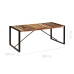 Mesa de comedor de madera maciza reciclada 200x100x75 cm