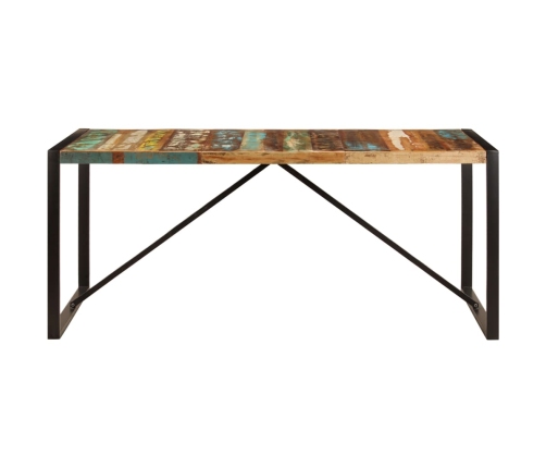 Mesa de comedor de madera maciza reciclada 180x90x75 cm