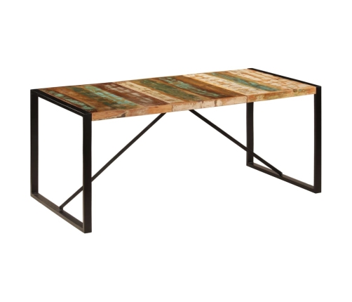 Mesa de comedor de madera maciza reciclada 180x90x75 cm