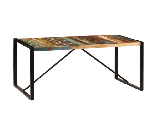 Mesa de comedor de madera maciza reciclada 180x90x75 cm