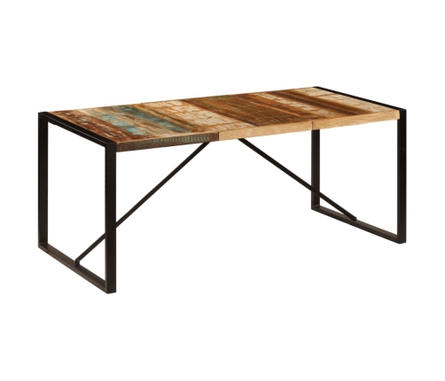 Mesa de comedor de madera maciza reciclada 180x90x75 cm