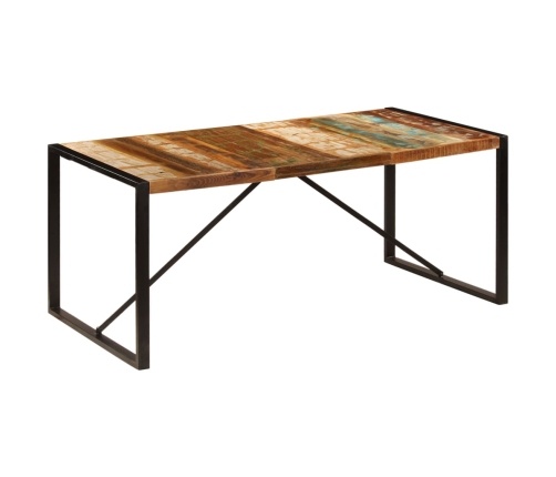 Mesa de comedor de madera maciza reciclada 180x90x75 cm