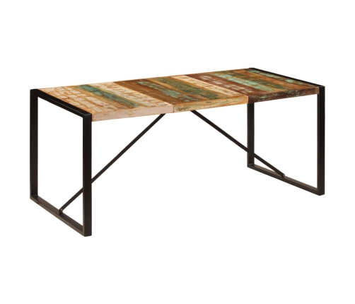 Mesa de comedor de madera maciza reciclada 180x90x75 cm