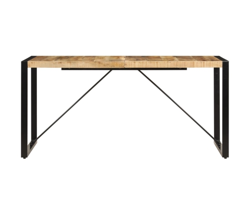 Mesa de comedor de madera maciza de mango 160x80x75 cm