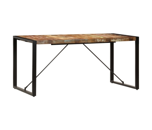 Mesa de comedor de madera maciza reciclada 160x80x75 cm