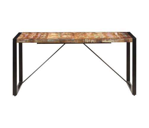 Mesa de comedor de madera maciza reciclada 160x80x75 cm