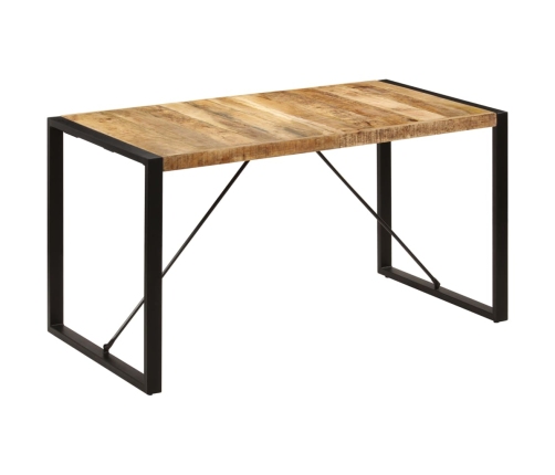 Mesa de comedor madera maciza de mango 140x70x75 cm