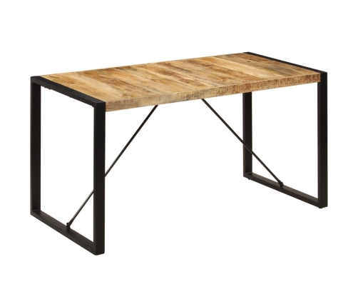 Mesa de comedor madera maciza de mango 140x70x75 cm