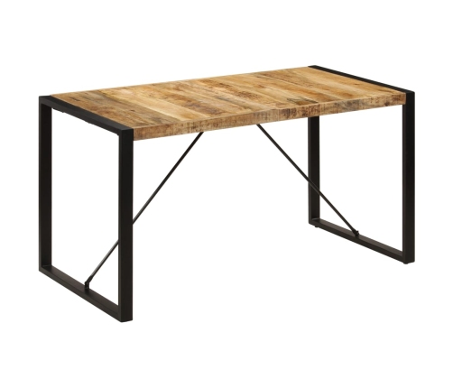 Mesa de comedor madera maciza de mango 140x70x75 cm