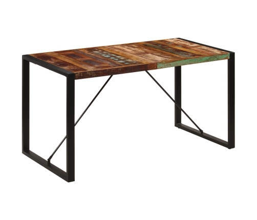 vidaXL Mesa de comedor de madera maciza reciclada 140x70x75 cm