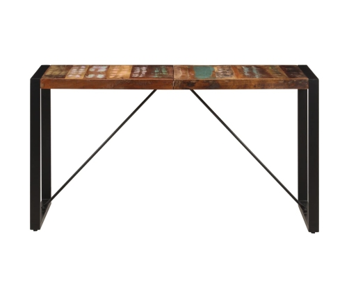 vidaXL Mesa de comedor de madera maciza reciclada 140x70x75 cm