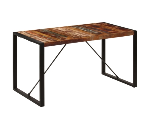 vidaXL Mesa de comedor de madera maciza reciclada 140x70x75 cm