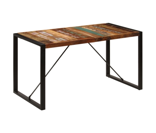 vidaXL Mesa de comedor de madera maciza reciclada 140x70x75 cm