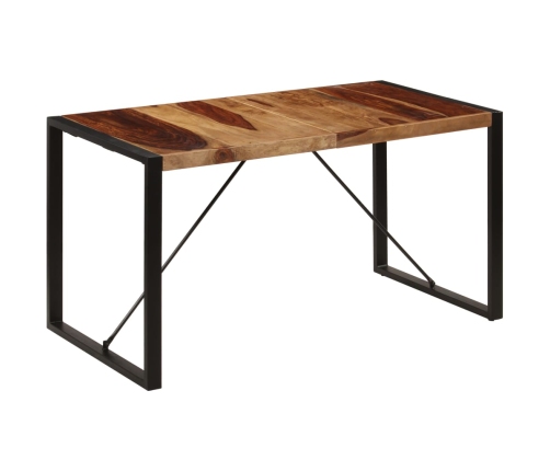 vidaXL Mesa de comedor 140x70x75 cm madera maciza de sheesham