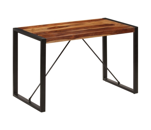 Mesa de comedor de madera maciza de sheesham 120x60x76 cm