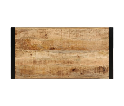 Mesa de centro de madera maciza de mango 120x60x40 cm