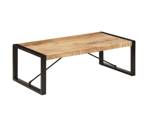 Mesa de centro de madera maciza de mango 120x60x40 cm