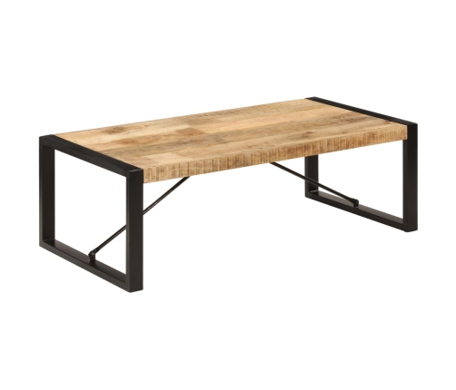 Mesa de centro de madera maciza de mango 120x60x40 cm