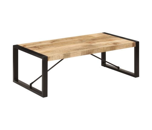 Mesa de centro de madera maciza de mango 120x60x40 cm