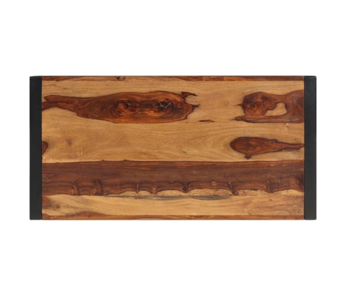 Mesa de centro de madera maciza de sheesham 120x60x40 cm