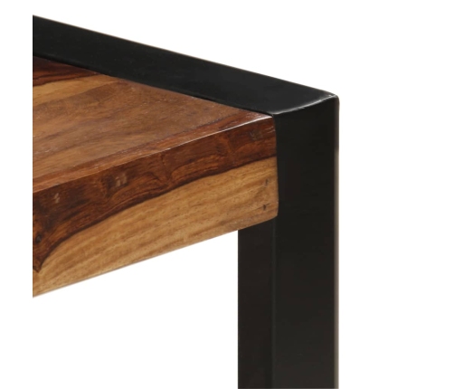 Mesa de centro de madera maciza de sheesham 120x60x40 cm