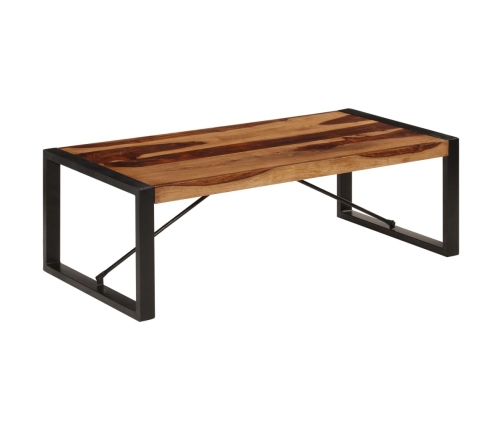 Mesa de centro de madera maciza de sheesham 120x60x40 cm