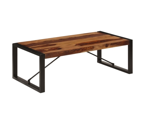 Mesa de centro de madera maciza de sheesham 120x60x40 cm