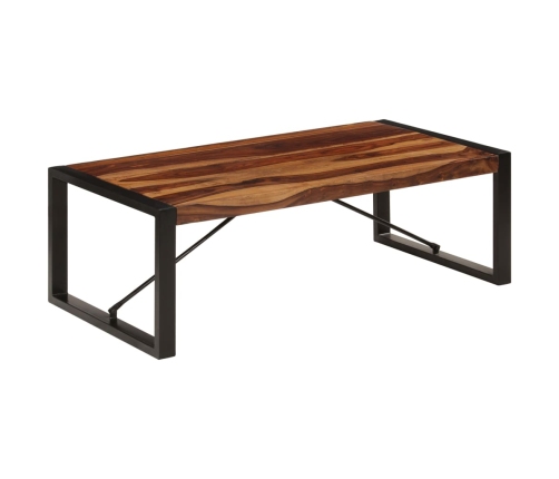 Mesa de centro de madera maciza de sheesham 120x60x40 cm