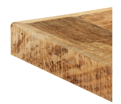 Mesa de comedor madera maciza de mango rugosa 160x80x75 cm