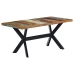 Mesa de comedor de madera maciza reciclada 160x80x75 cm