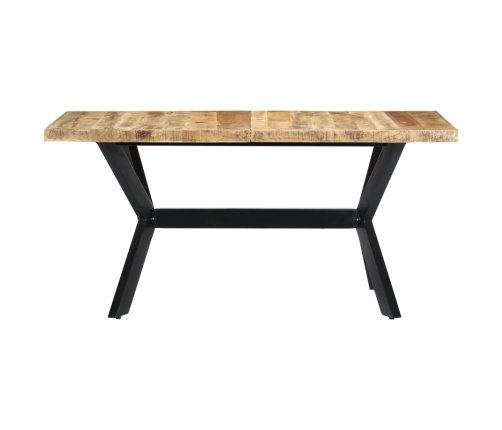 Mesa de comedor madera maciza de mango rugosa 140x70x75 cm