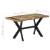 Mesa de comedor de madera maciza reciclada 140x70x75 cm