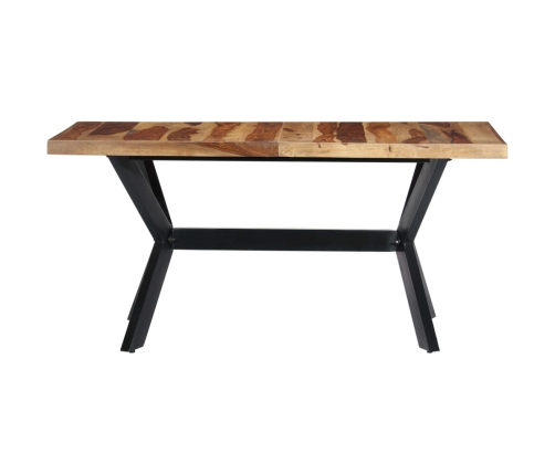 Mesa de comedor madera maciza de sheesham 140x70x75 cm