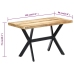 Mesa de comedor madera maciza de mango rugosa 120x60x75 cm