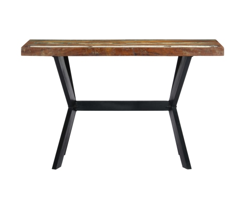 Mesa de comedor de madera maciza reciclada 120x60x75 cm