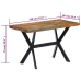 Mesa de comedor de madera maciza reciclada 120x60x75 cm