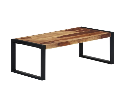 Mesa de centro de madera maciza de sheesham 110x60x40 cm