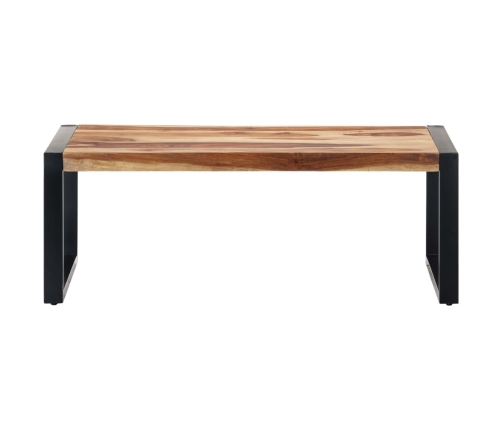 Mesa de centro de madera maciza de sheesham 110x60x40 cm