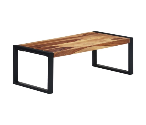 Mesa de centro de madera maciza de sheesham 110x60x40 cm