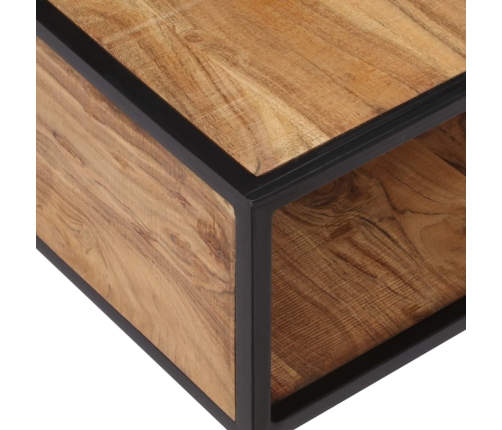 Mesa de centro de madera maciza de acacia 70x70x32 cm