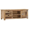 Mueble de TV de madera maciza de mango 120x30x40 cm