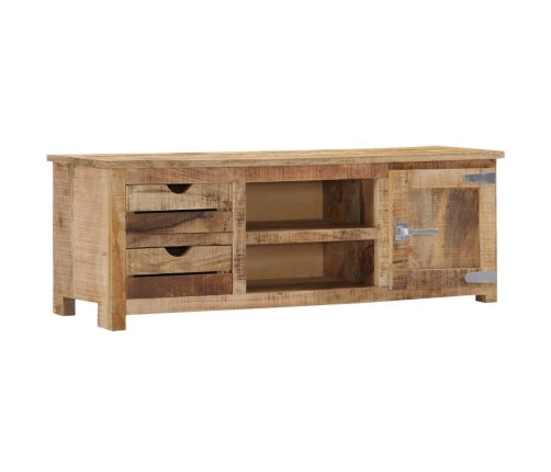 Mueble de TV de madera maciza de mango 120x30x40 cm