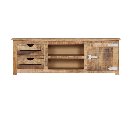 Mueble de TV de madera maciza de mango 120x30x40 cm