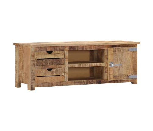 Mueble de TV de madera maciza de mango 120x30x40 cm