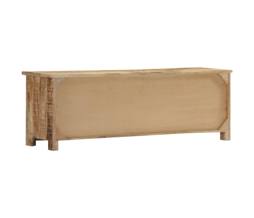 Mueble de TV de madera maciza de mango 120x30x40 cm