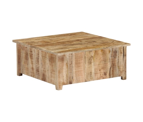 Mesa de centro de madera maciza de mango 70x70x30cm