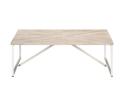 Mesa de centro de madera maciza de mango 110x110x36 cm