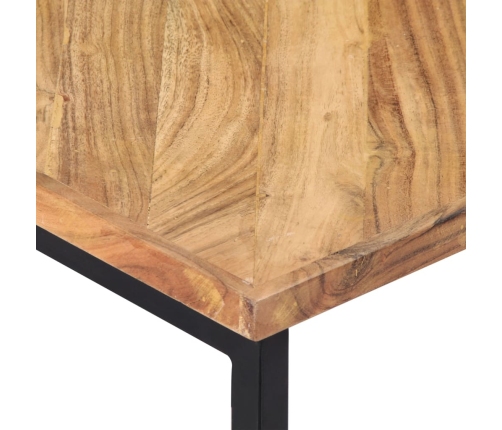 Mesa de centro madera maciza de acacia 110x110x36 cm