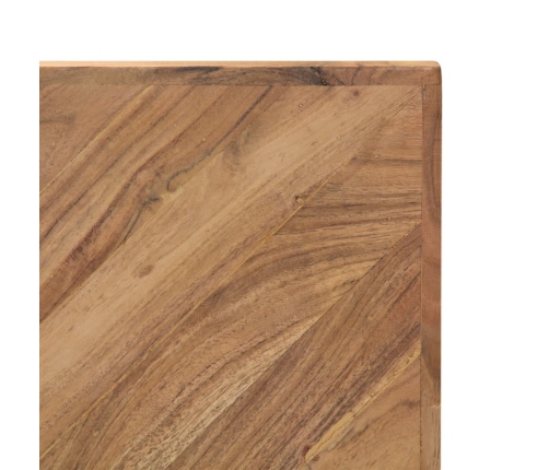 Mesa de centro madera maciza de acacia 110x110x36 cm